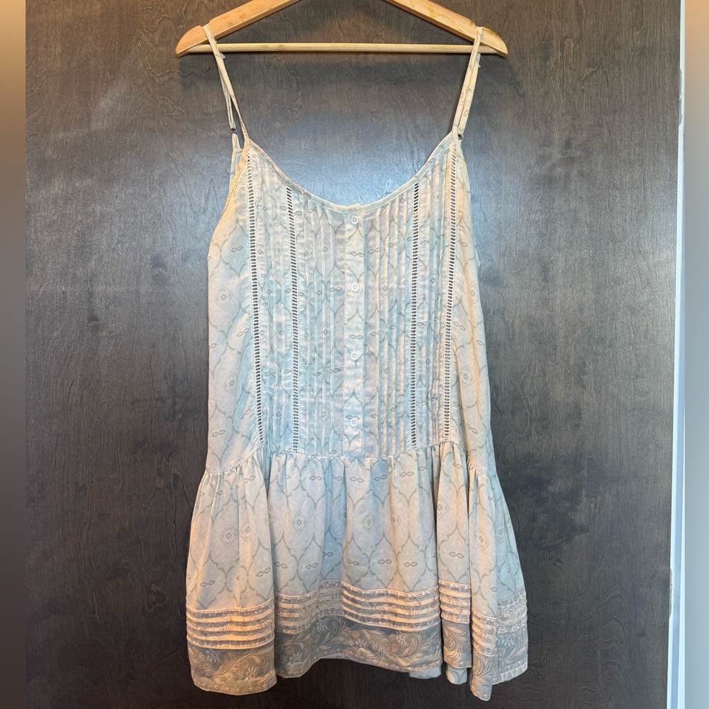 Karlie Light Blue Patterned Dress or Coverup